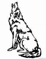 Wolf Coloring Pages Coloring4free Howling Related Posts Printable sketch template