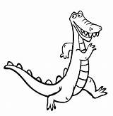 Coloring Alligator Sheet sketch template