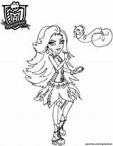 Monster High Coloring Pages Mermaid Printable Print Getcolorings Spectra Printables Colorear Pets Book sketch template