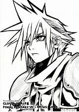 Cloud Coloring Strife Pages Fantasy Final Tidus Drawing Deviantart Sodier Sketch Crisis Core Vii Manga Drawings Clipart Lineart Phoenix Clip sketch template