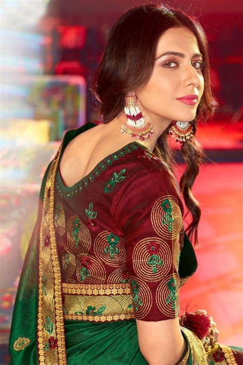 rakul preet south silk sarees silk sarees gorgeous blouses