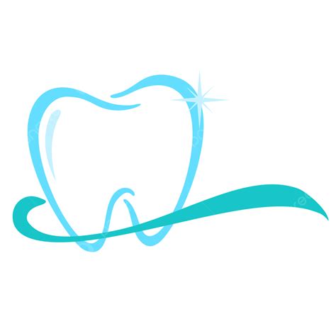 diente simple moderno logo dentista azul  verde png dibujos logo