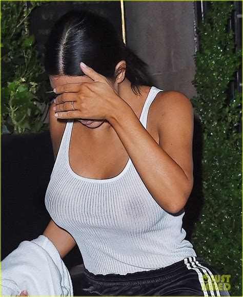 Kim Kardashian Goes Braless In See Through Top In New York