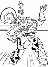 Buzz Coloring Lightyear Jessie Coloring4free Pages Dancing Related Posts sketch template