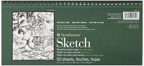 strathmore  series recycled sketch pad  wire bound  sheets