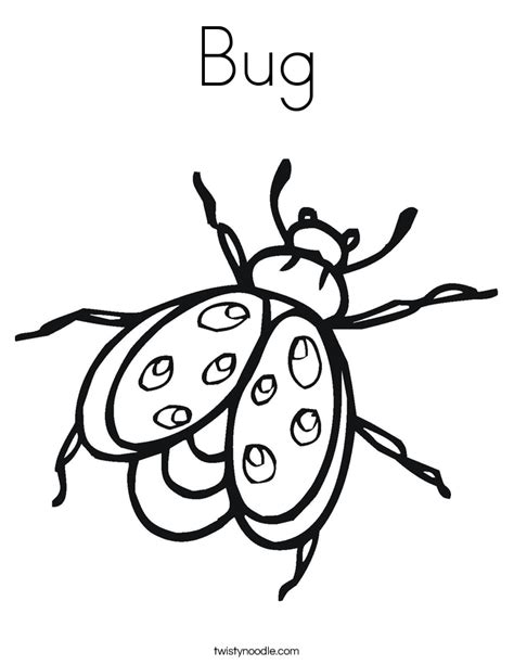 bug coloring page twisty noodle