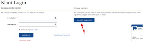 account aanmaken tapirnl