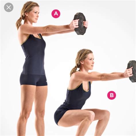 squat front raise  erika  exercise   skimble