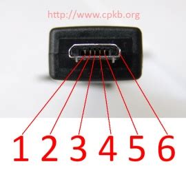 micro usb pinout cpkb cell phone knowledge base