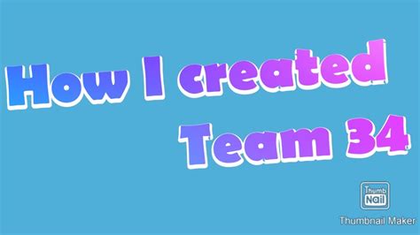 created team  youtube