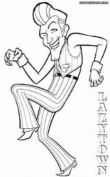 Lazy Town Coloring Pages Robbie Rotten Lazytown Print sketch template