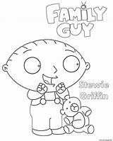Stewie Guy Family Coloring Griffin Pages Drawing Printable Cartoon Drawings Paintingvalley sketch template