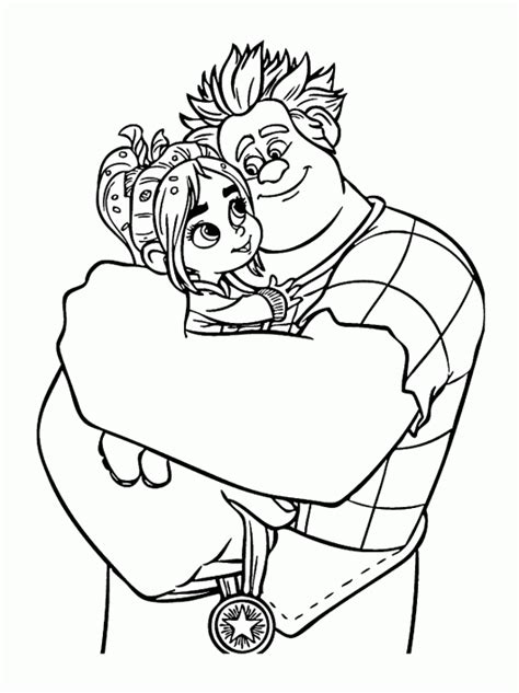 top  lovable wreck  ralph coloring pages  small children