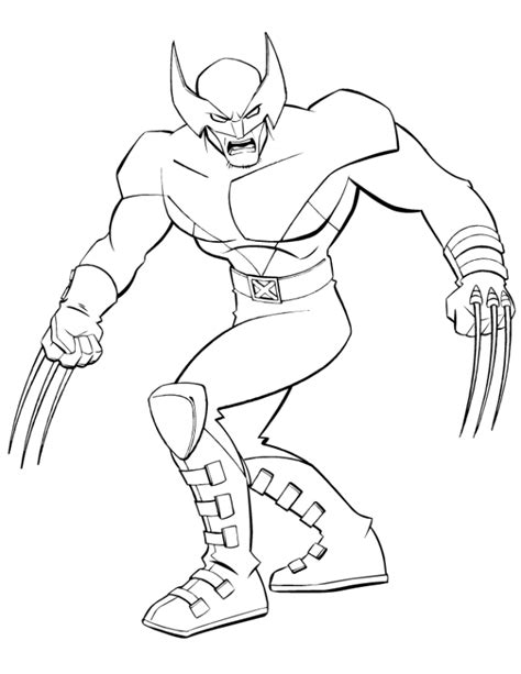 wolverine coloring pages  coloring home
