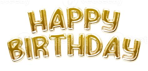 happy birthday gold  text  png