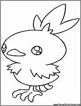 Torchic sketch template