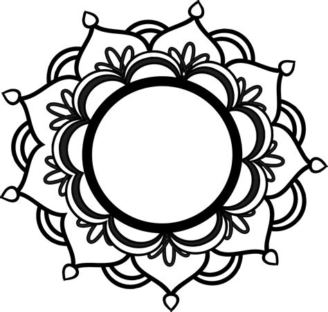 easy flower mandala coloring pages  coloring pages
