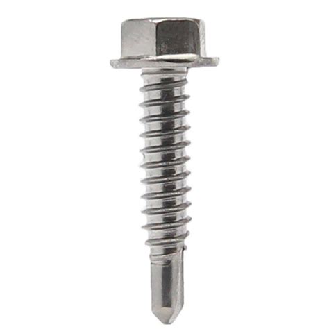 hex washer head  drilling tek screws stainless steel  qty   fastenere