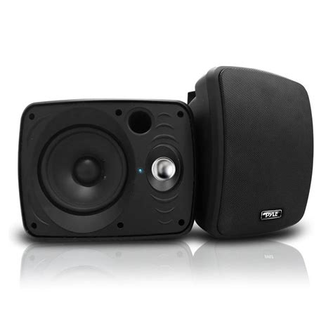pyle audio   waterproof bluetooth indoor outdoor speaker black pair walmart canada
