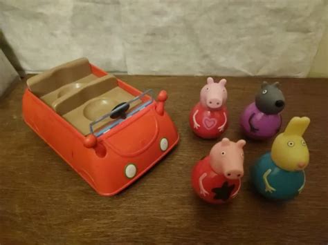 peppa pig weebles car figure toy playset cbeebies bundle rebecca danny