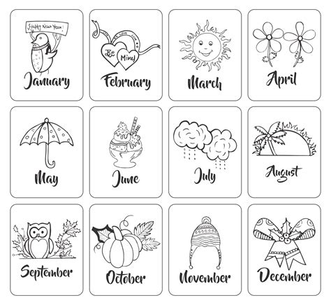 printable months   year chart months   year
