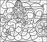 Color Coloring Number Pages Numbers Princess Kids Paint Princesses Printables Printable Hard Games Princesse Disney Hidden Colouring Colour Anime Adult sketch template