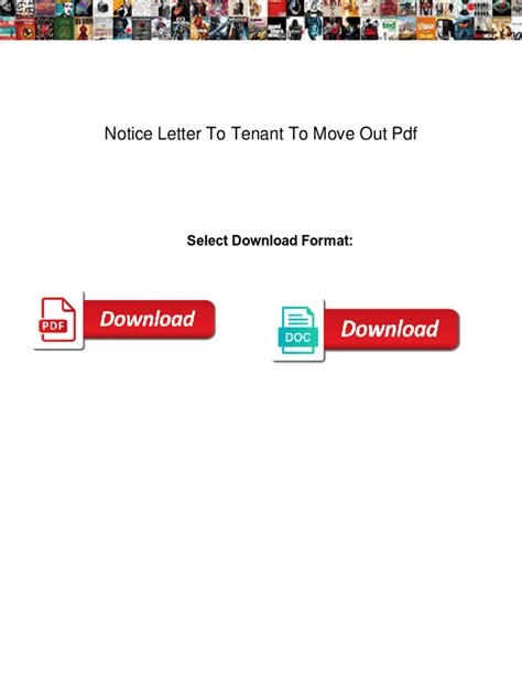 fillable  notice letter  tenant  move   notice letter