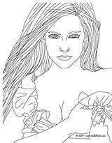 Coloring Pages People Famous Avril Lavigne Beautiful Fashion Realistic Women Portrait Portraits Designer Drawing Color Printable Getcolorings Books Sheets Online sketch template