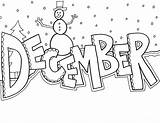December Coloring Pages Kids sketch template