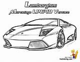 Lamborghini Coloring Pages Car Murcielago Draw Logo Cars Step Sketch Lp640 Versace Print Lambo Boys Kids Library Clipart Sketches Collection sketch template