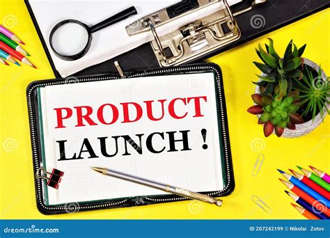 product launch text    planning notebook   strategy  achieve  competitive