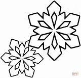 Coloring Snowflakes Pages Snowflake Printable Colouring Template Christmas Outline Little Two Easy Kids Flakes Print Color Sheet Preschool Preschoolers Clipart sketch template