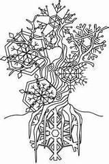 Coloring Pages Pagan Winter Solstice Wiccan Tree Printable Embroidery Designs Trees Color Book Urbanthreads Adult Getcolorings Sheets Colouring Productid Urban sketch template