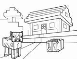Minecraft Coloring Pages Kids sketch template