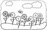 Spring Coloring Cute Pages Popular sketch template