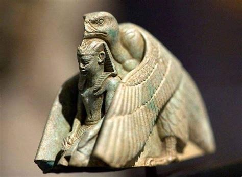 unknown king protected by the wings of the goddess nekhbet ancient