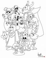 Coloring Undertale Pages Printable Choose Board sketch template