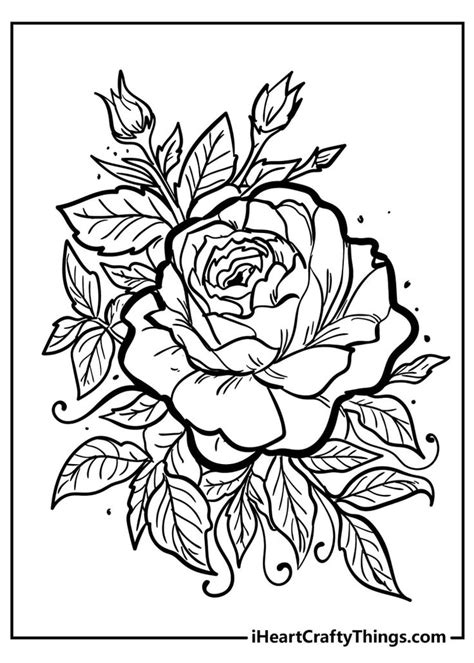 original rose coloring pages rose coloring pages coloring pages