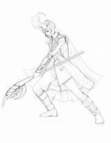 Loki Coloring Lineart Deviantart Pages sketch template