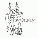 Roblox Coloring Noob sketch template