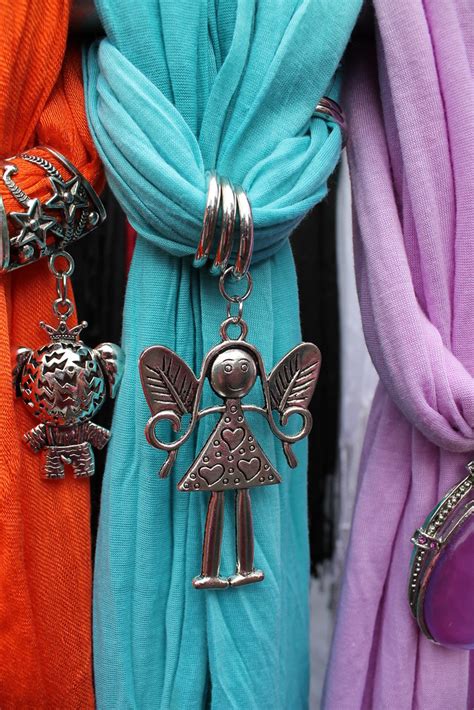 scarf charms charms  colourful scarves    parne flickr