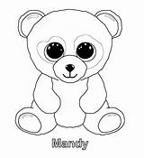 Ty Beanie Boo Boos Coloring Pages Panda Party Kids sketch template