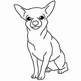 Chihuahua Sitting Netart Autism Pecs Clipartmag Colorings Coloring Hunde sketch template