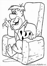 Flintstones Picapiedra Fred Colorir Flinstones Disegni Flintstone Flinstonowie Kolorowanka Feuerstein Antenati Wilma Familie Dino Coloriages Colouring Poltrona Coloriez Barney Bambam sketch template