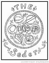 Passover Coloring Pages Seder Plate Printable Jewish Haggadah Messianic Adults Happy Crafts Drawing Holy Kids Colouring Shalom Living Toddlers Color sketch template