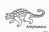 Dinosaur Coloring Pages Printable Ankylosaurus Kids Dinosaurs Sheets Simple Clipart Name Print Names Preschoolers Color Quality High Popular Rex Coloringhome sketch template