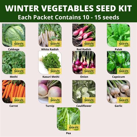 winter vegetables seed kit gard  fi