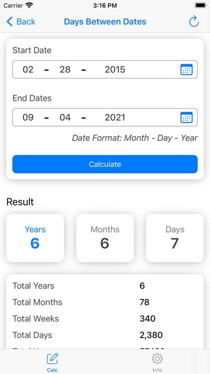 date calculator days calc  dang phan