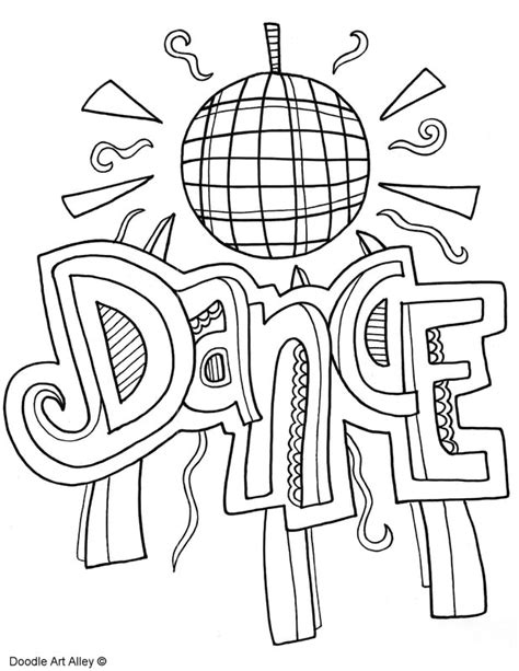 dance quotes pages coloring pages