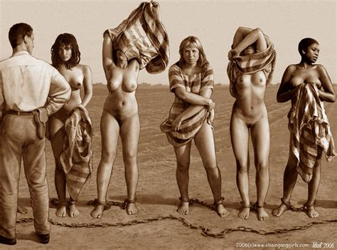 naked slave girl chain gang naked photo